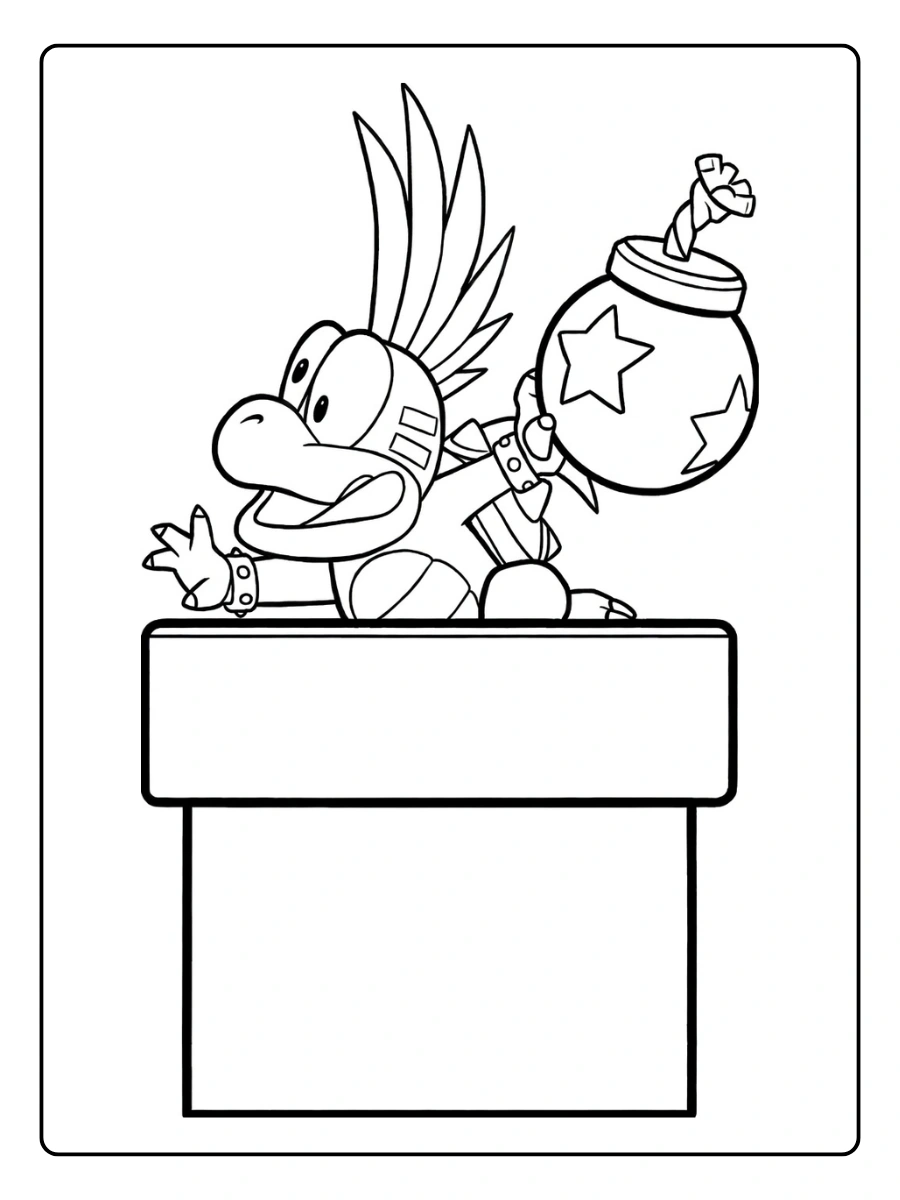 koopalings coloring page (2)