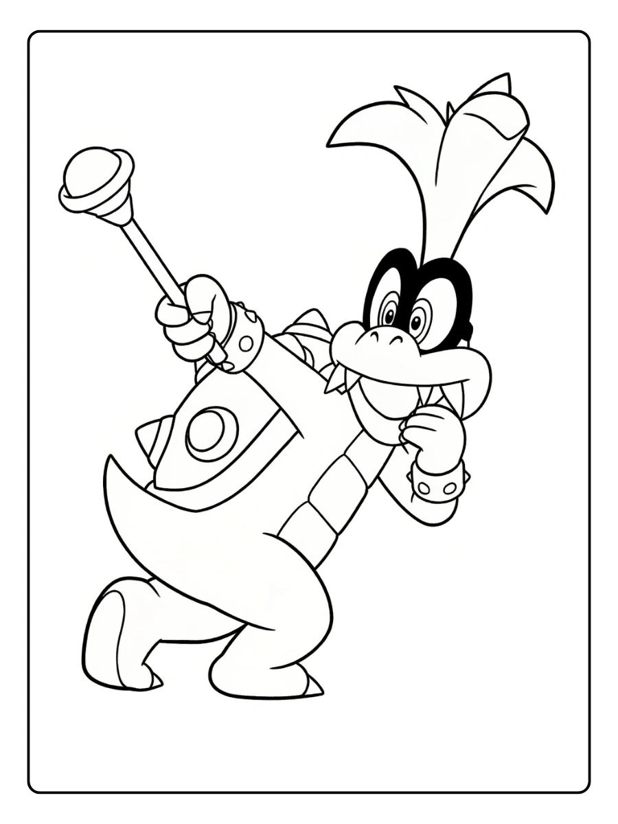 koopalings coloring page (7)