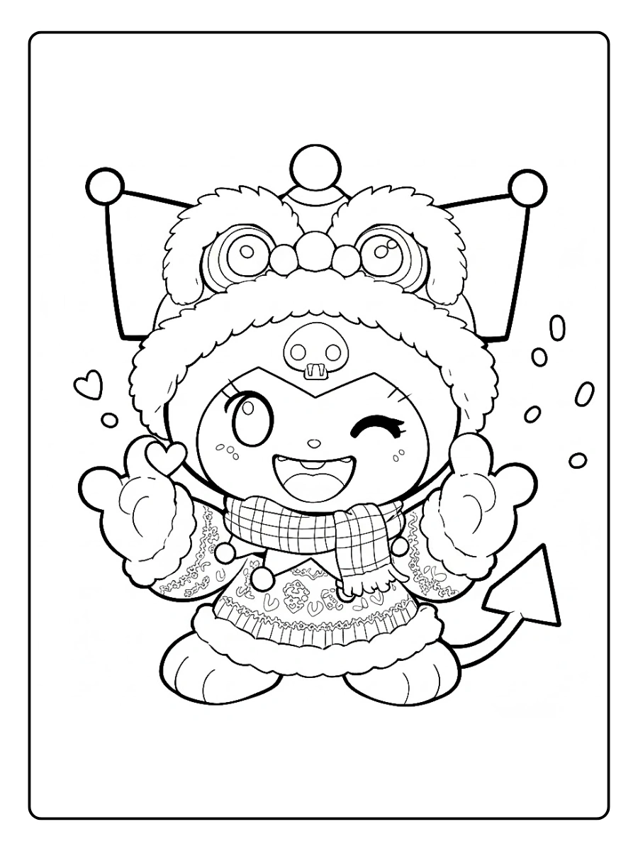 kuromi coloring pages (12)
