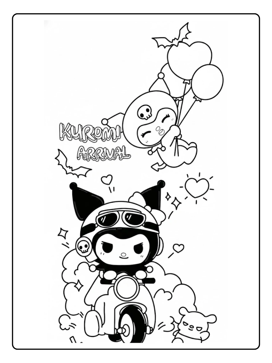 kuromi coloring pages (13)