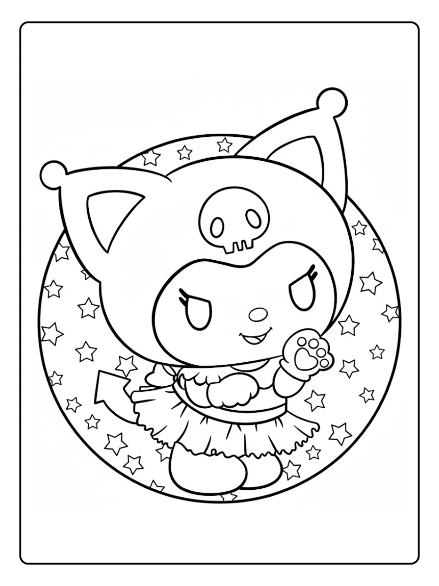 kuromi coloring pages (15)