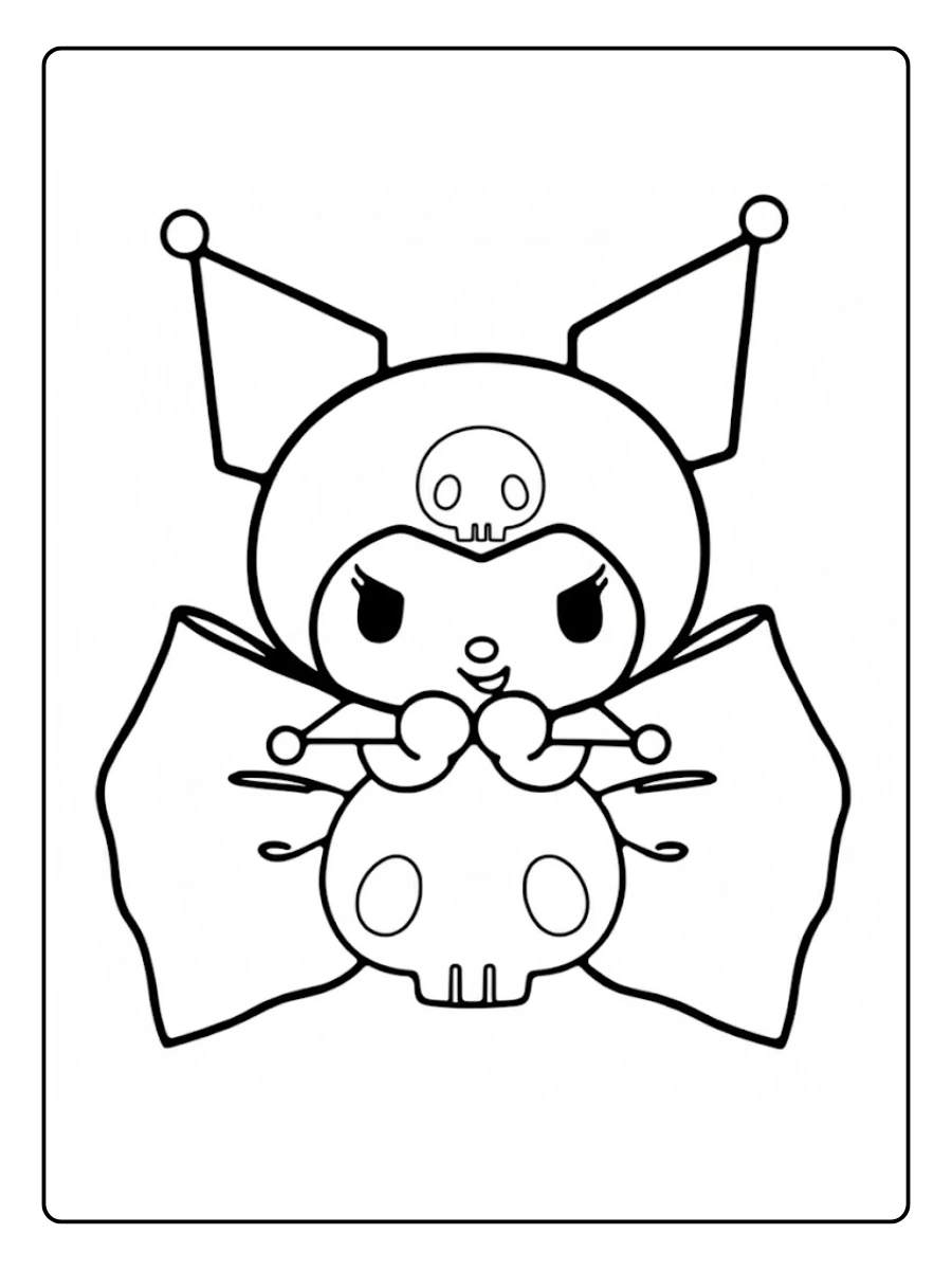 kuromi coloring pages (4)