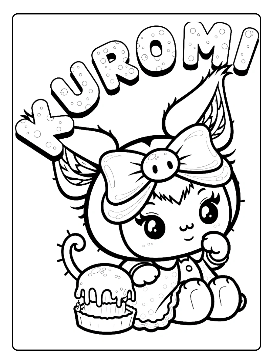 kuromi coloring pages (6)