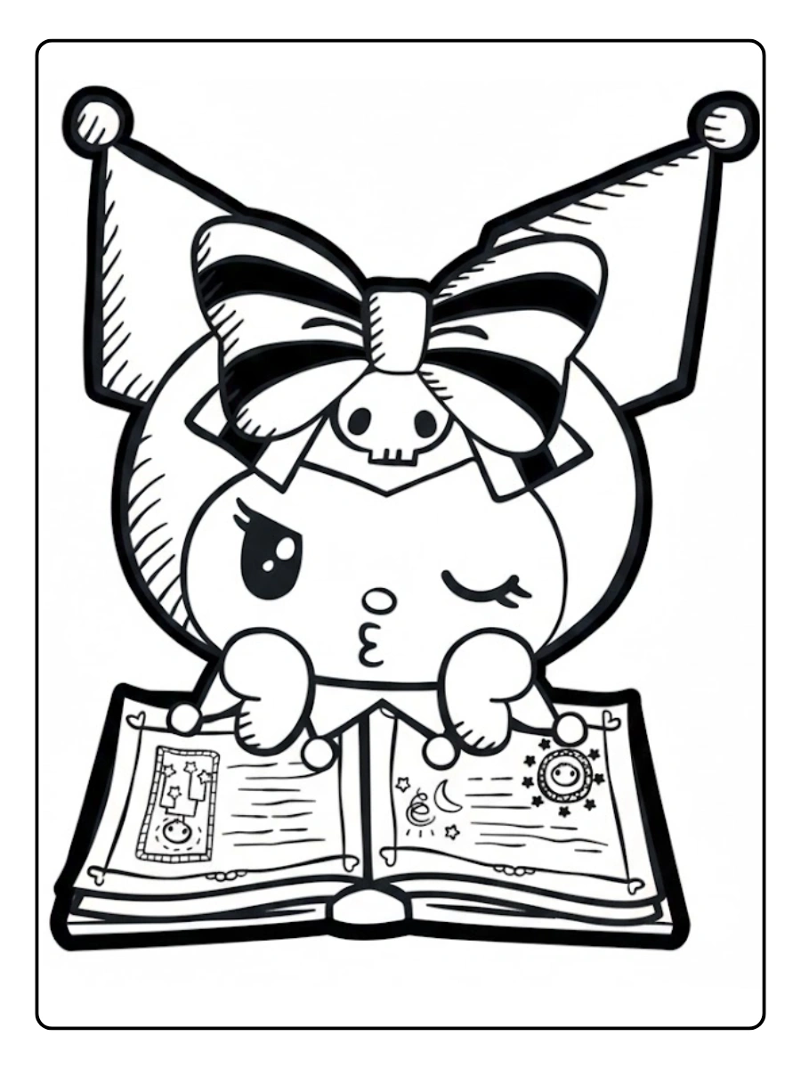 kuromi coloring pages (7)