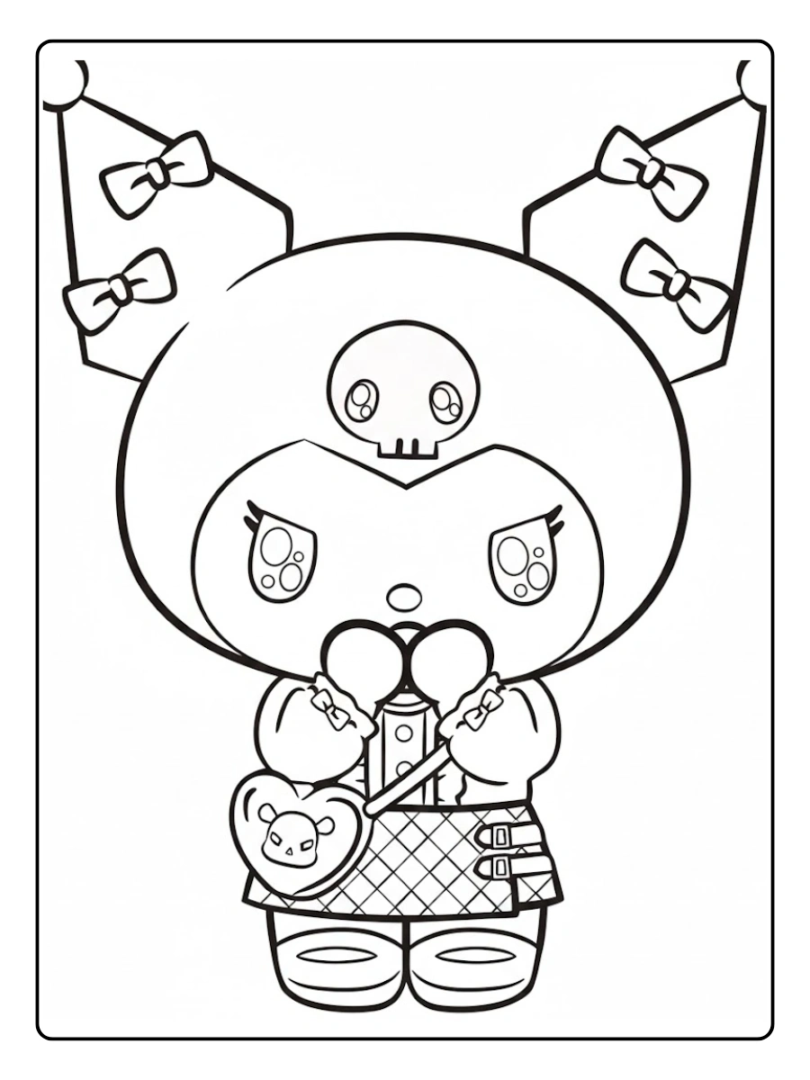 kuromi coloring pages (8)