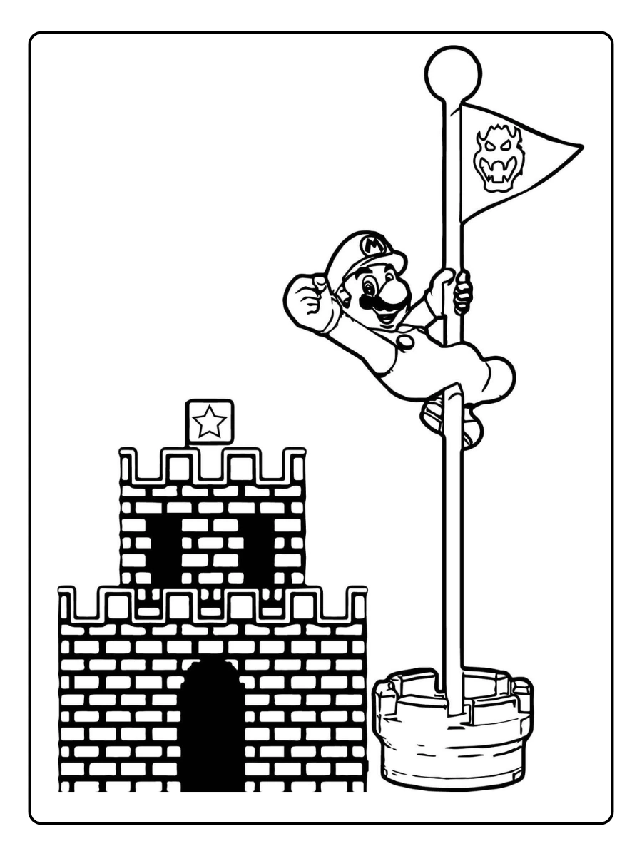 mario 3d world coloring pages (10)