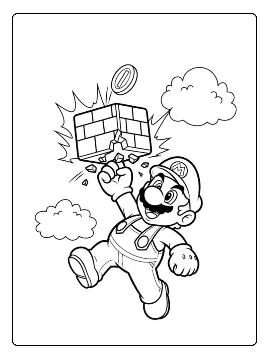 mario 3d world coloring pages (11)