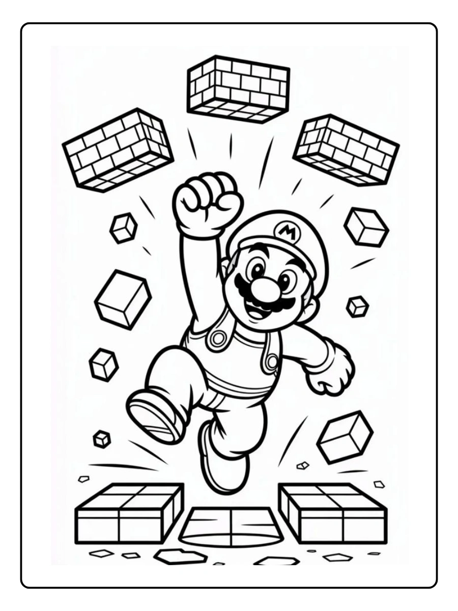 mario 3d world coloring pages (12)