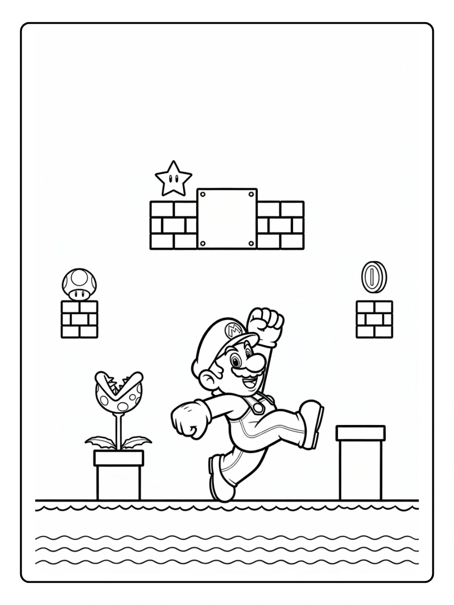 mario 3d world coloring pages (6)