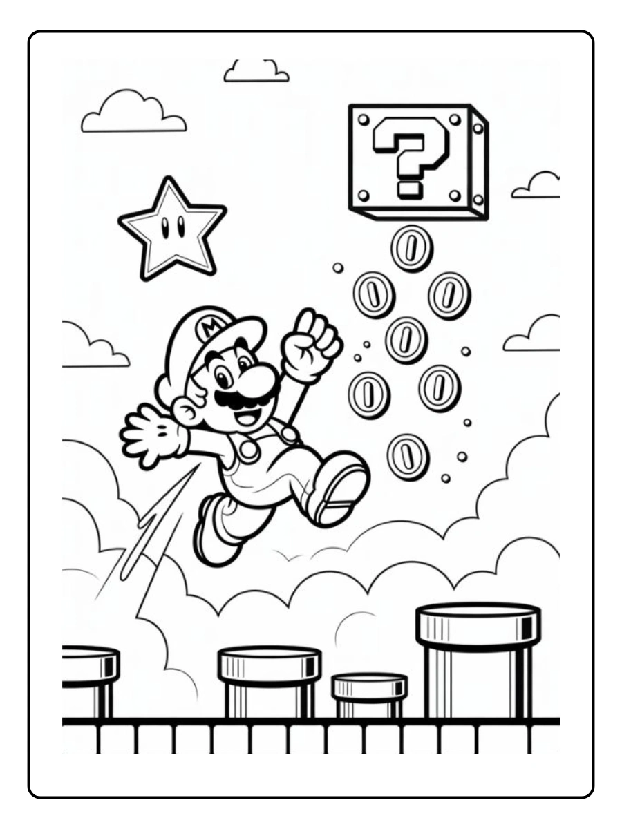 mario 3d world coloring pages (7)