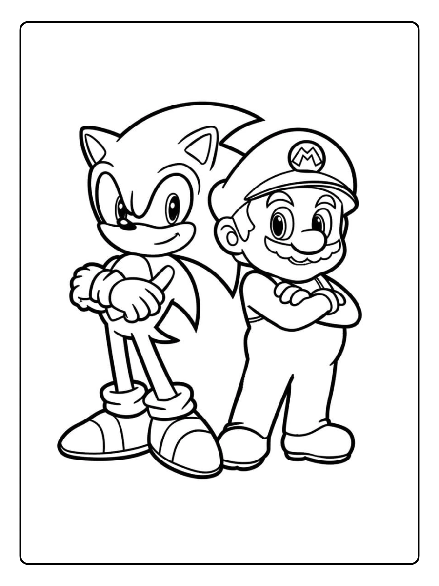 mario and sonic coloring pages (15)