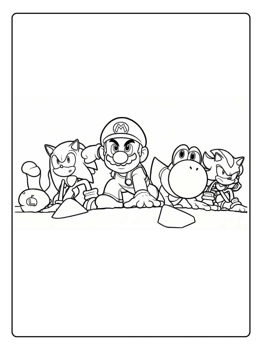 mario and sonic coloring pages (3)