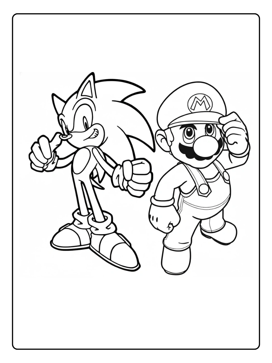 mario and sonic coloring pages (5)