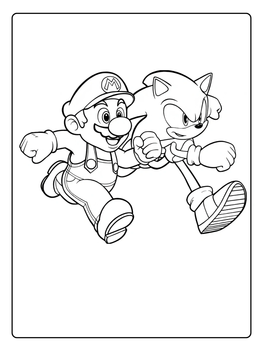mario and sonic coloring pages (9)