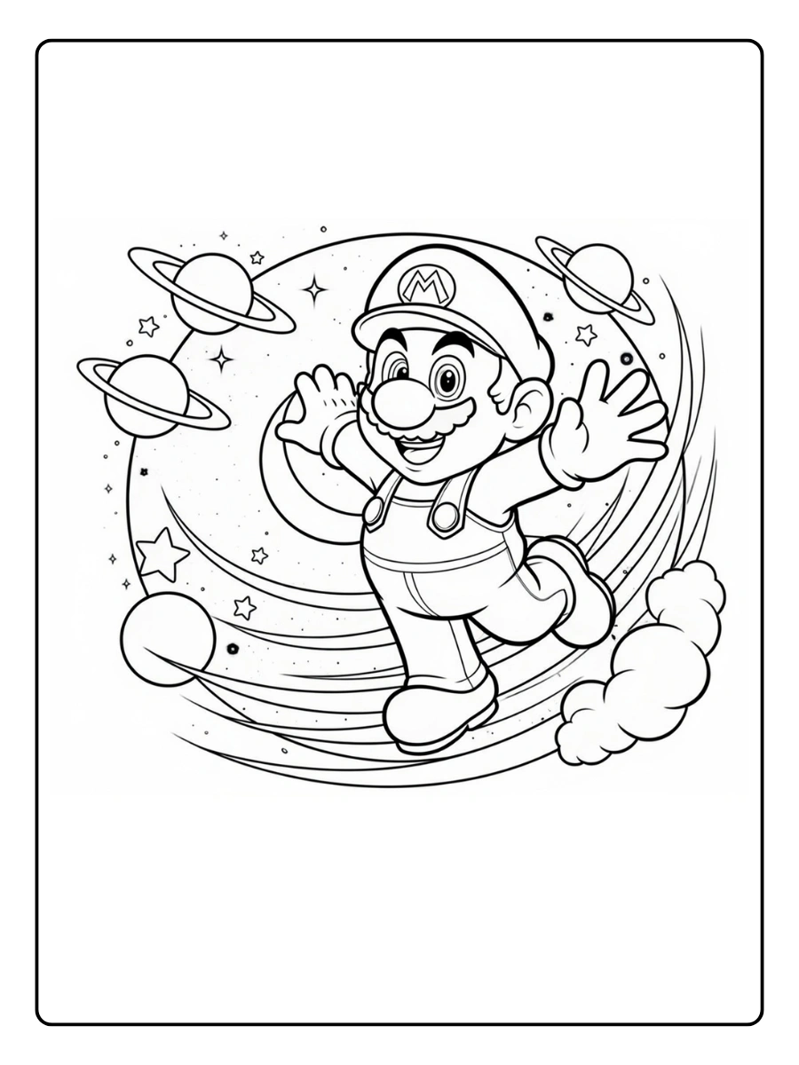 mario galaxy coloring pages (10)