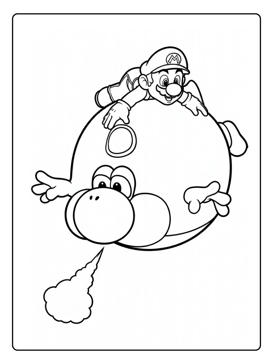 mario galaxy coloring pages (11)