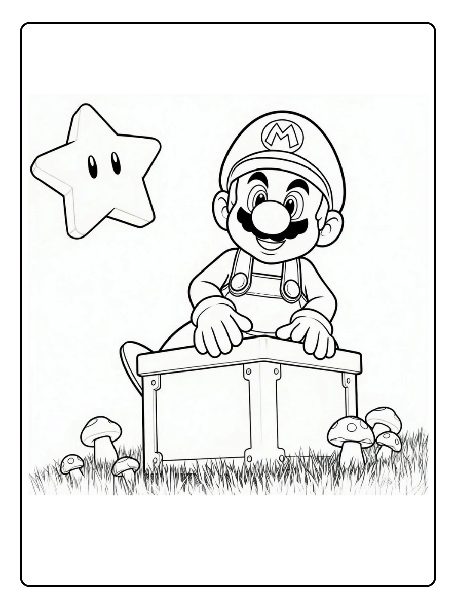 mario galaxy coloring pages (12)