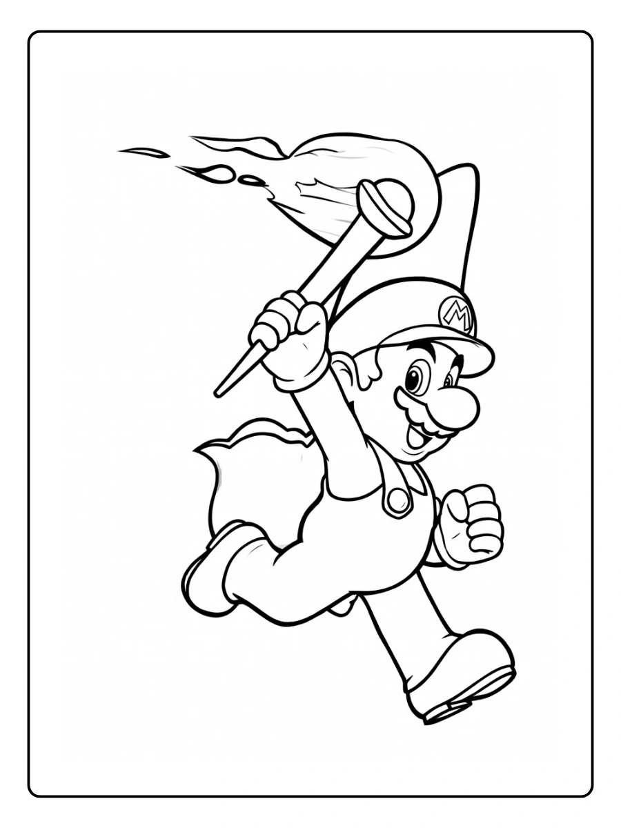 mario galaxy coloring pages (5)