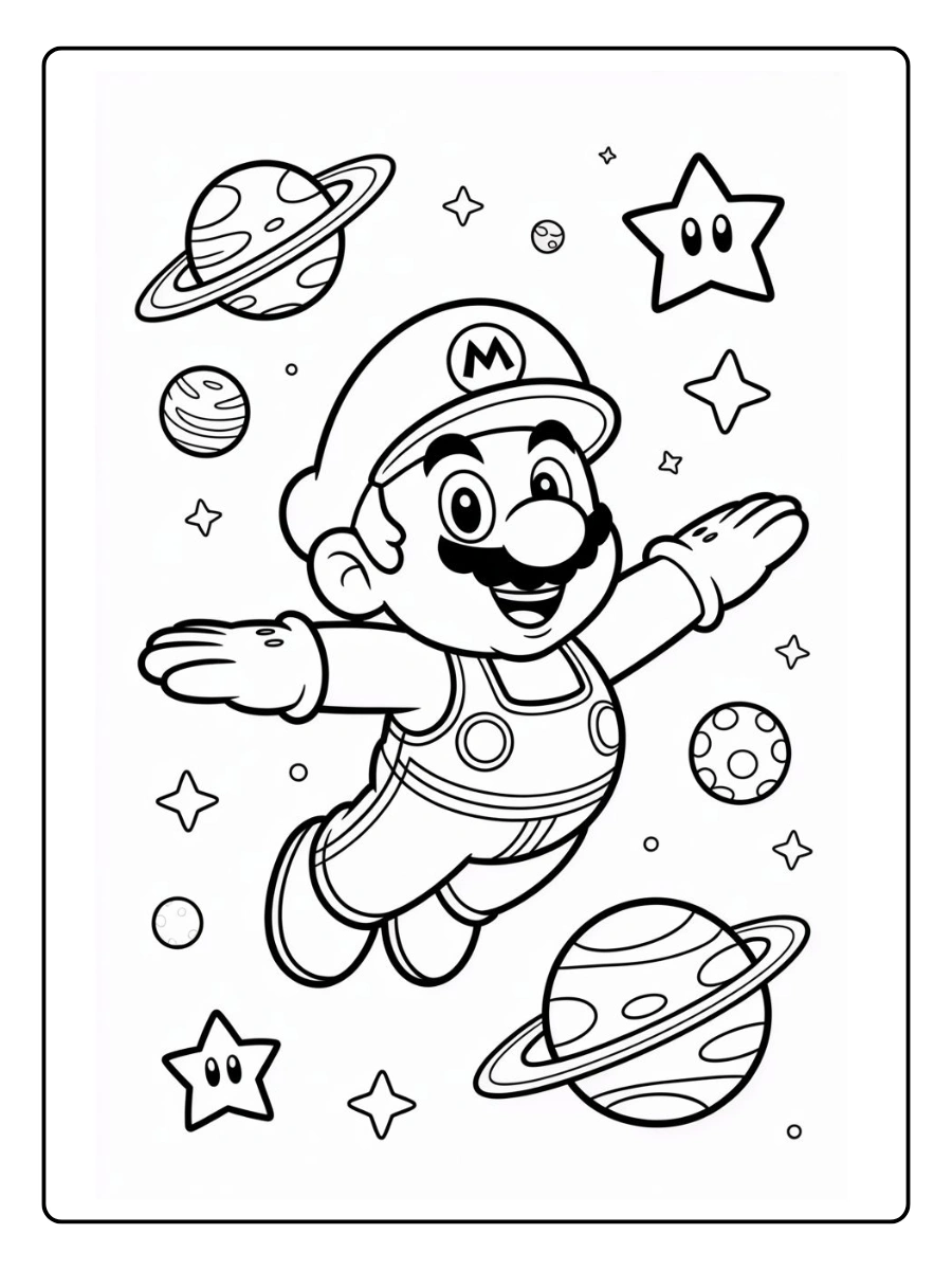 mario galaxy coloring pages (7)