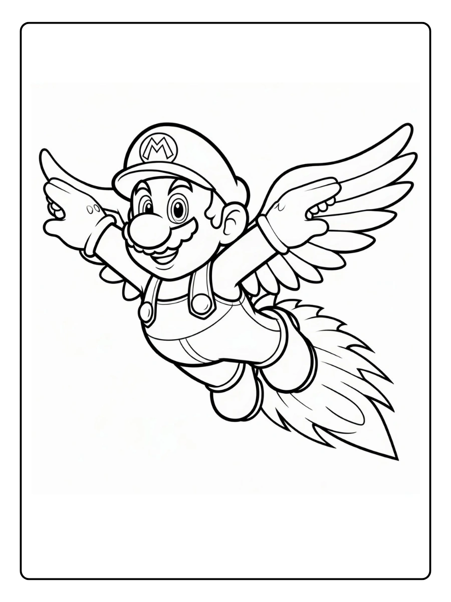 mario galaxy coloring pages (8)