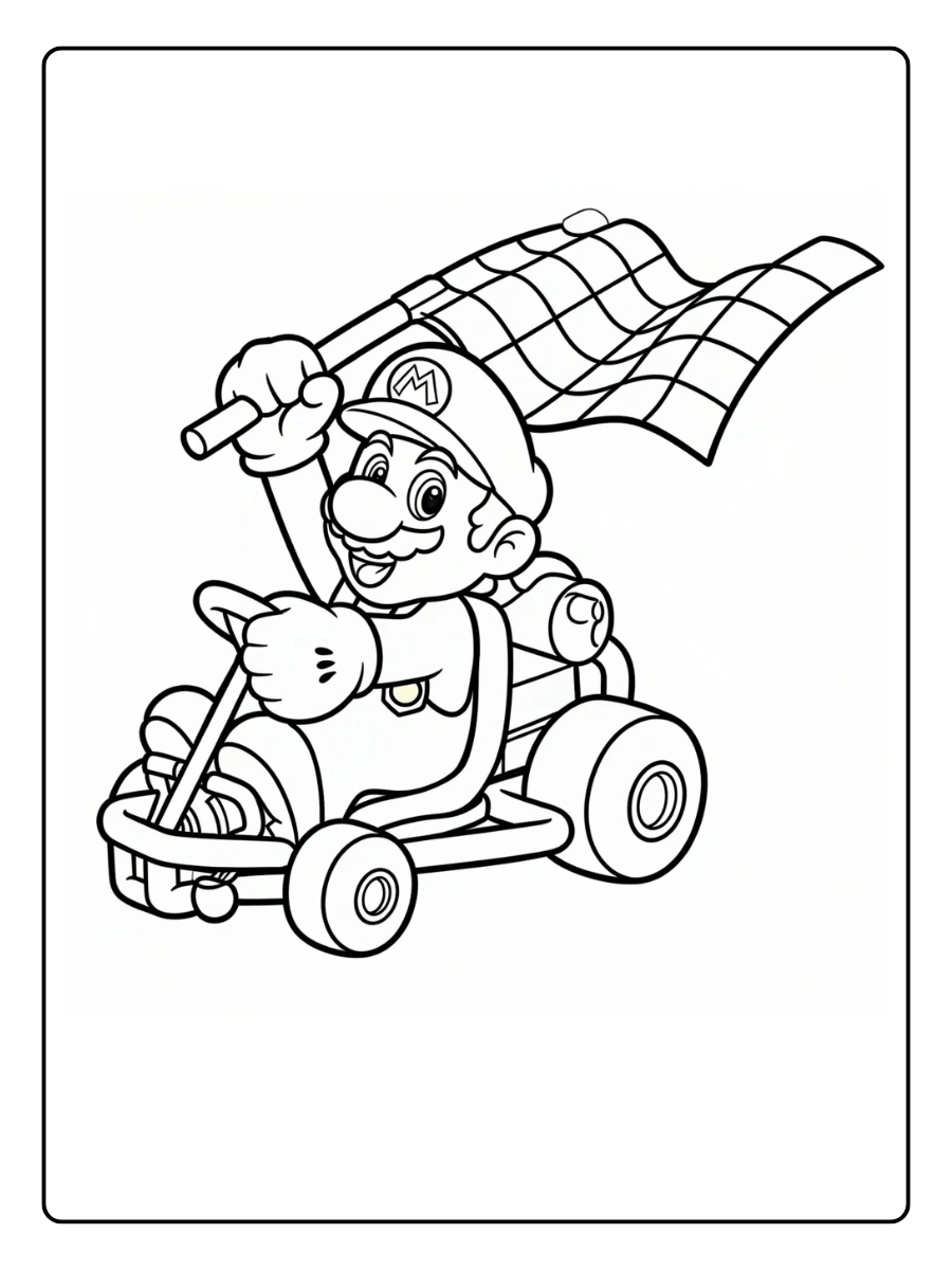 mario kart coloring pages (1)