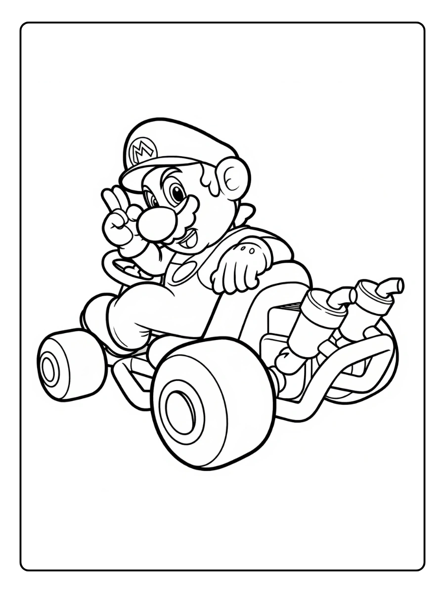 mario kart coloring pages (2)