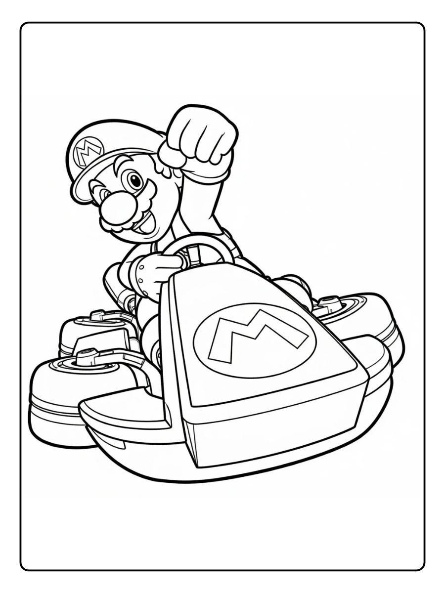 mario kart coloring pages (3)