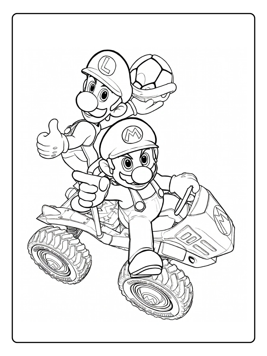 mario kart coloring pages (4)