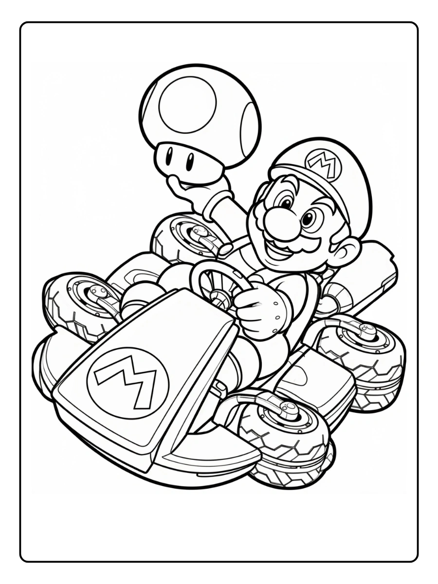 mario kart coloring pages (8)