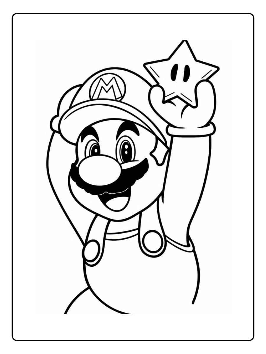 mario star coloring page (10)