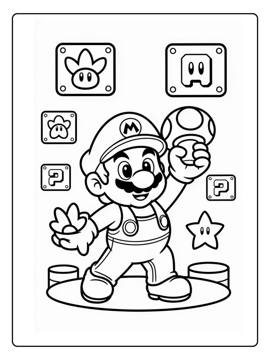 mario star coloring page (13)