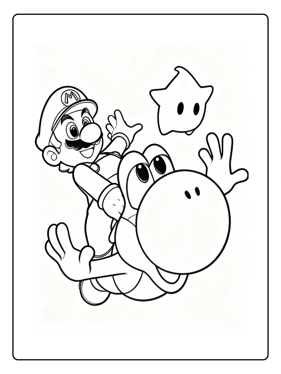 mario star coloring page (7)