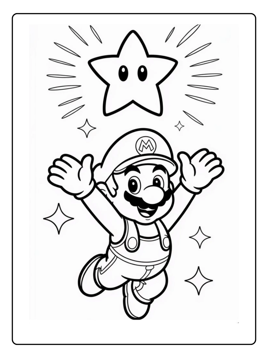 mario star coloring page (9)