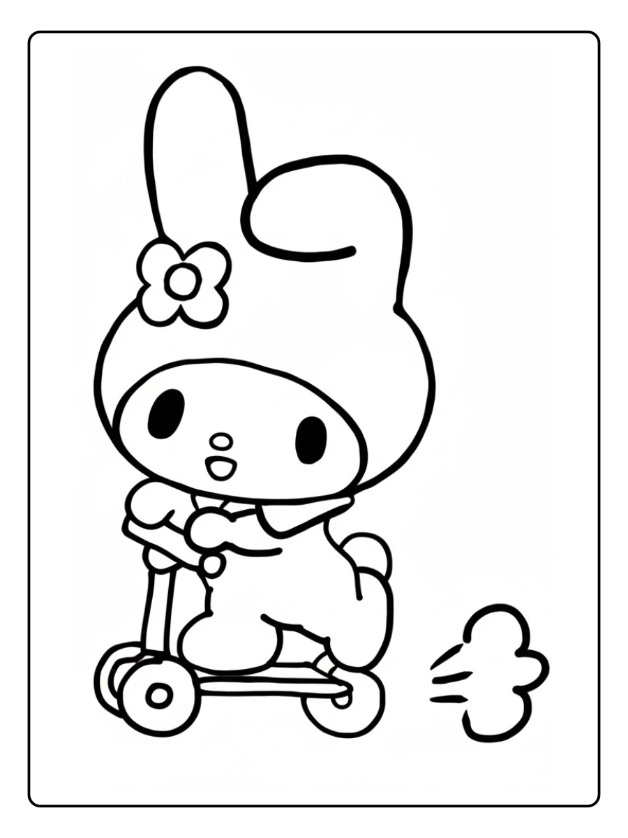 my melody coloring pages (11)