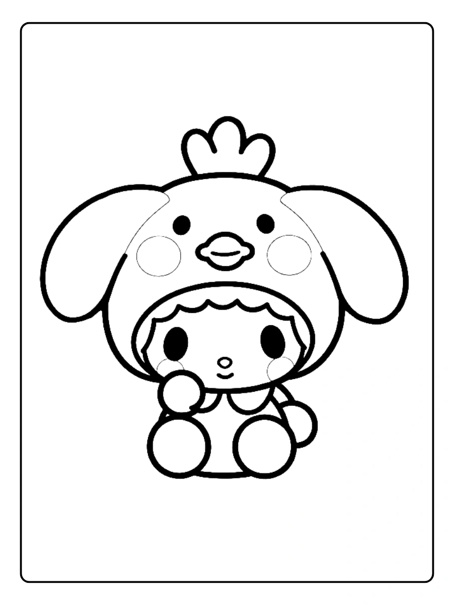 my melody coloring pages (12)