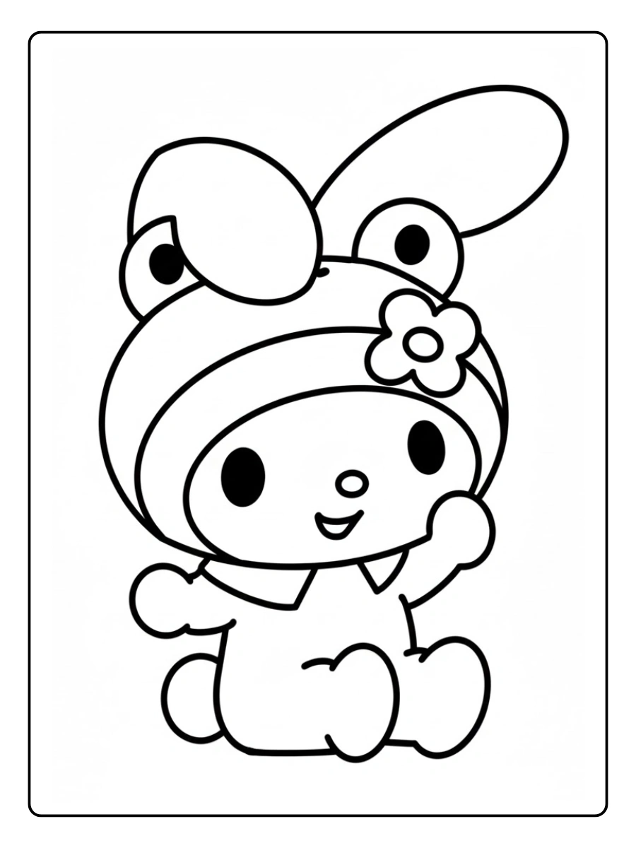 my melody coloring pages (13)