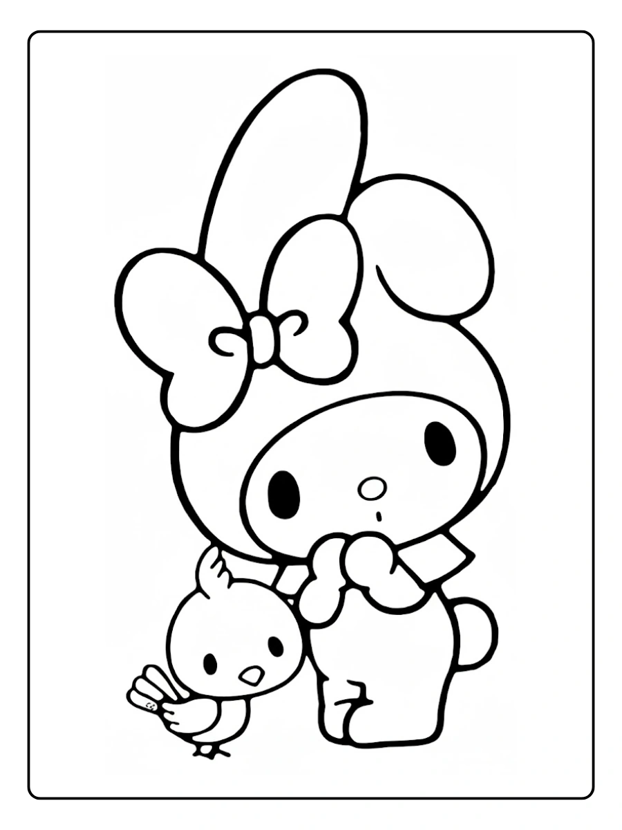 my melody coloring pages (14)