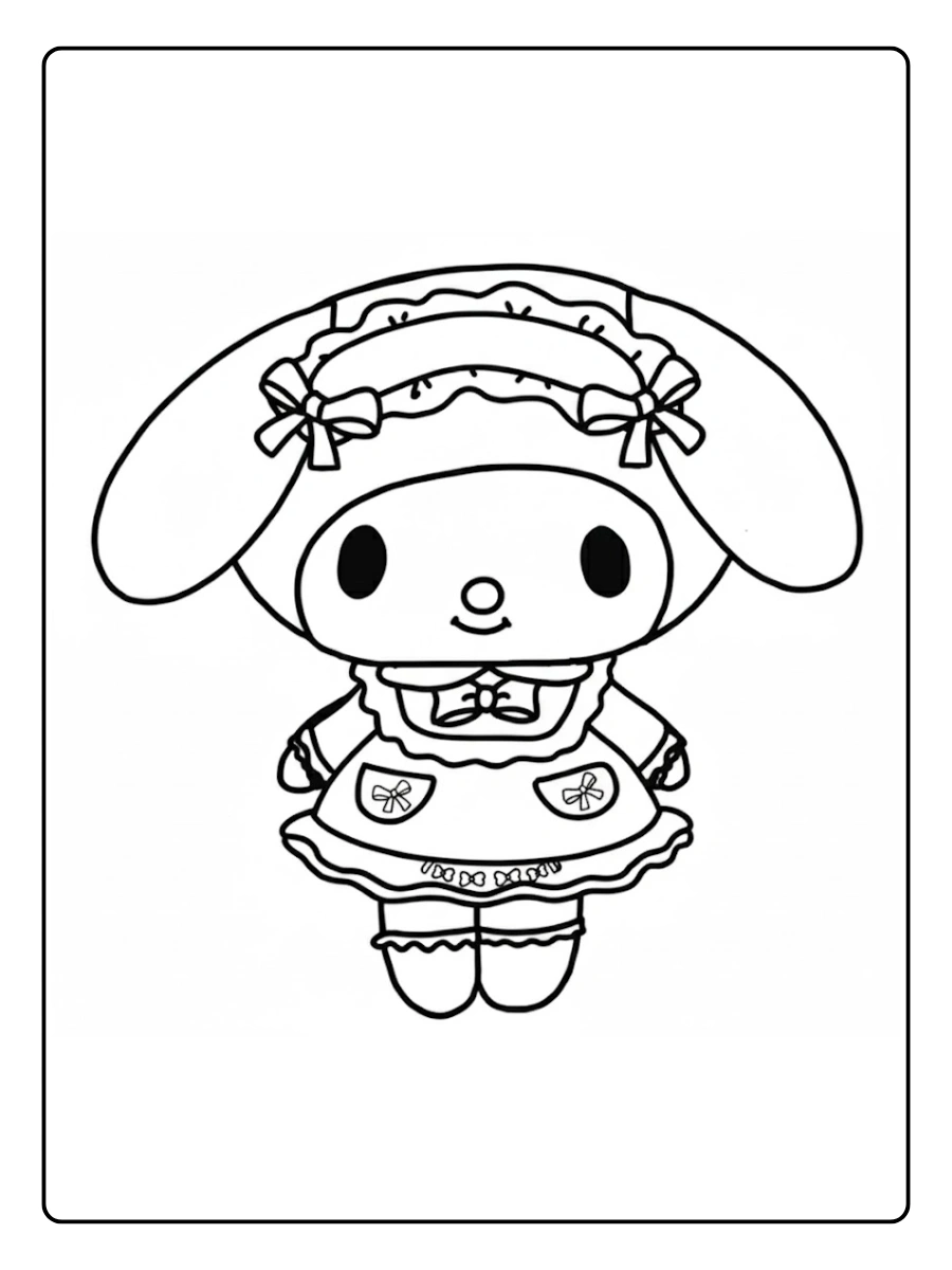 my melody coloring pages (15)