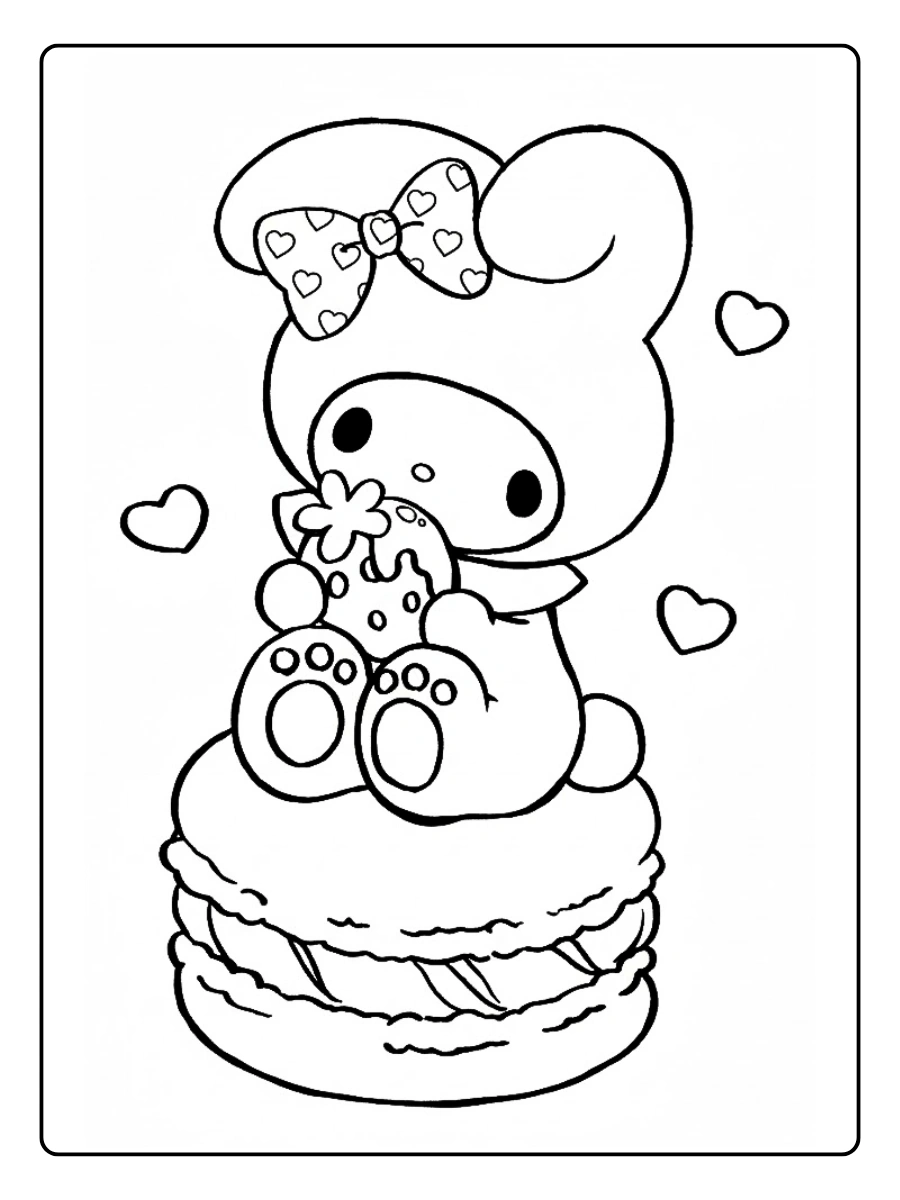 my melody coloring pages (7)