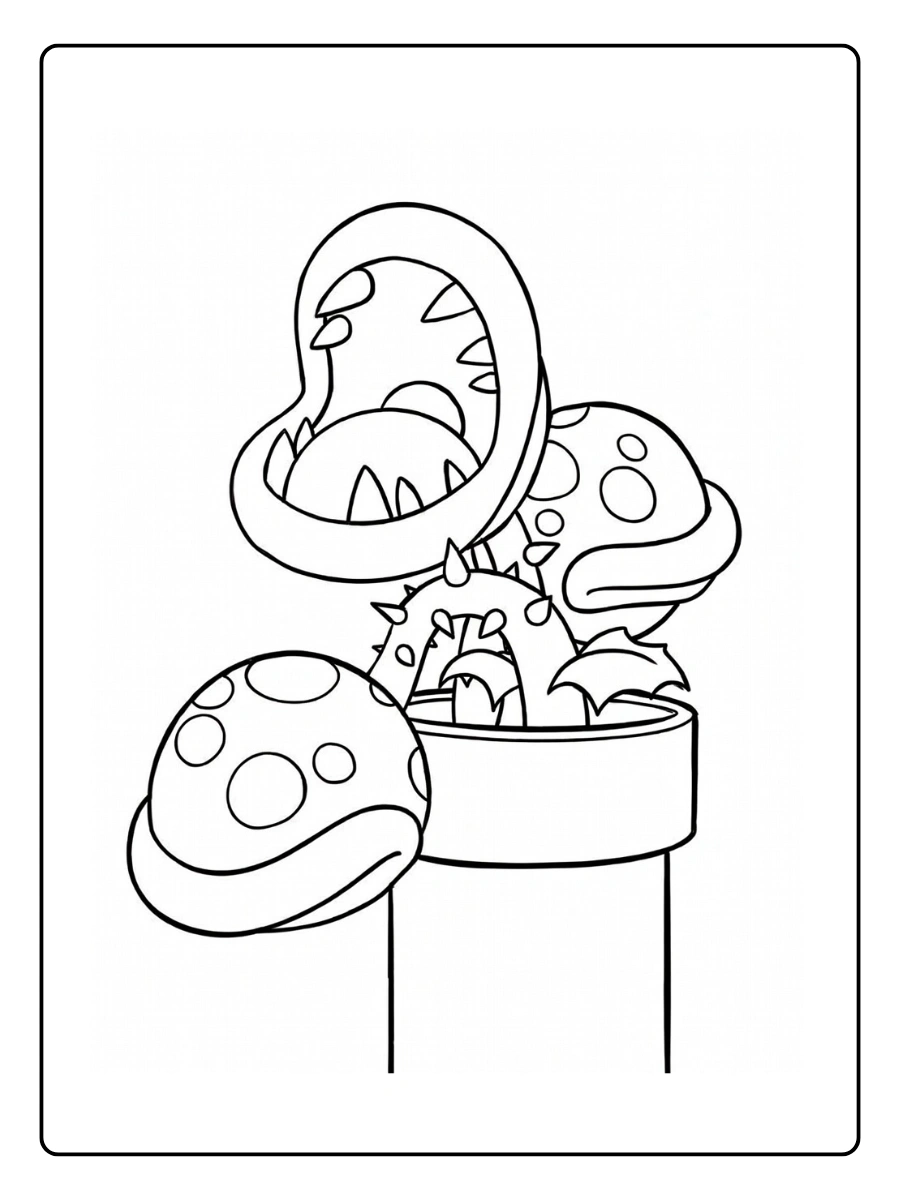 piranha plant coloring pages (12)