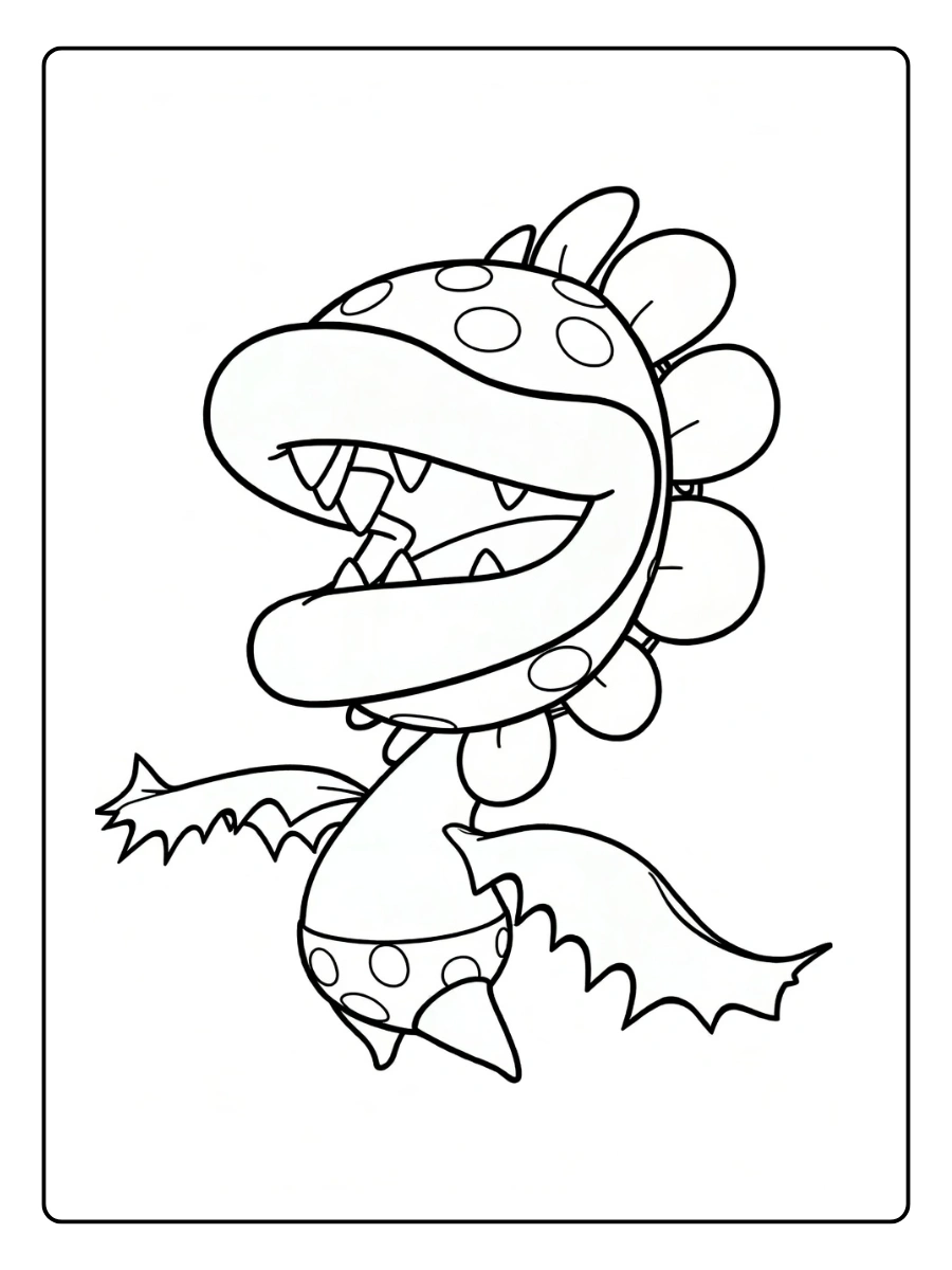 piranha plant coloring pages (15)