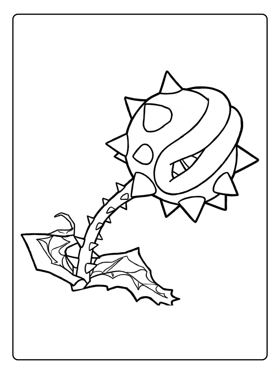 piranha plant coloring pages (2)