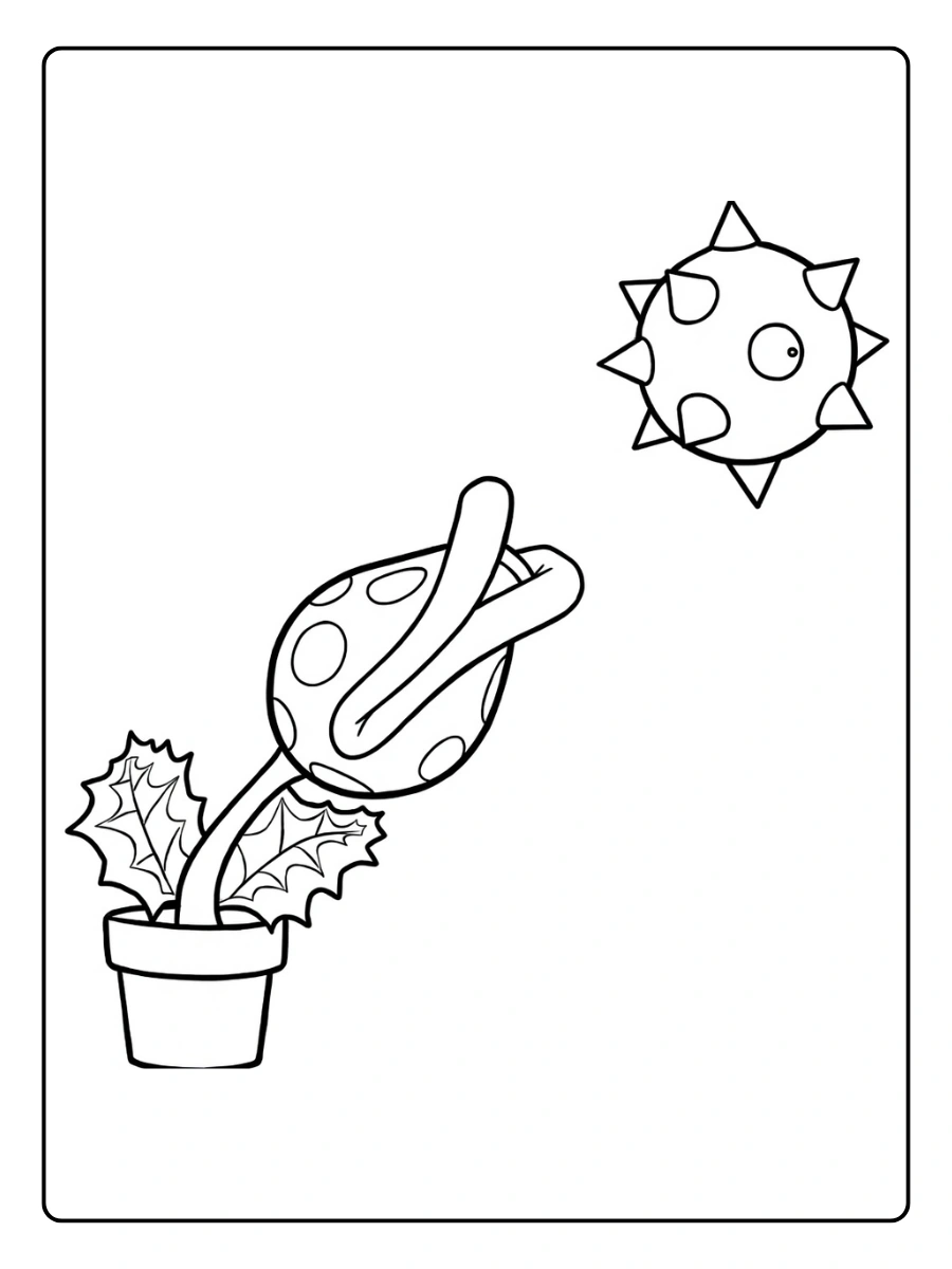 piranha plant coloring pages (4)
