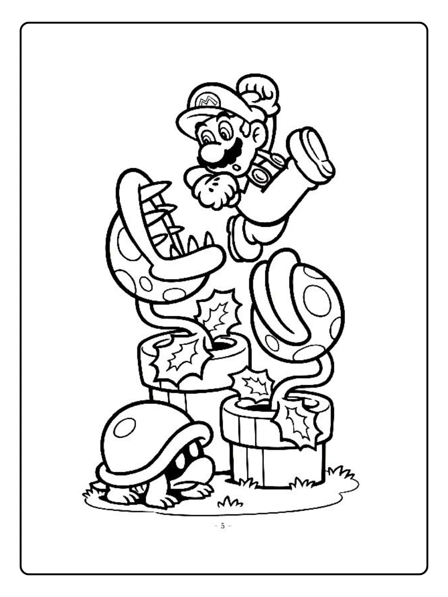 piranha plant coloring pages (8)