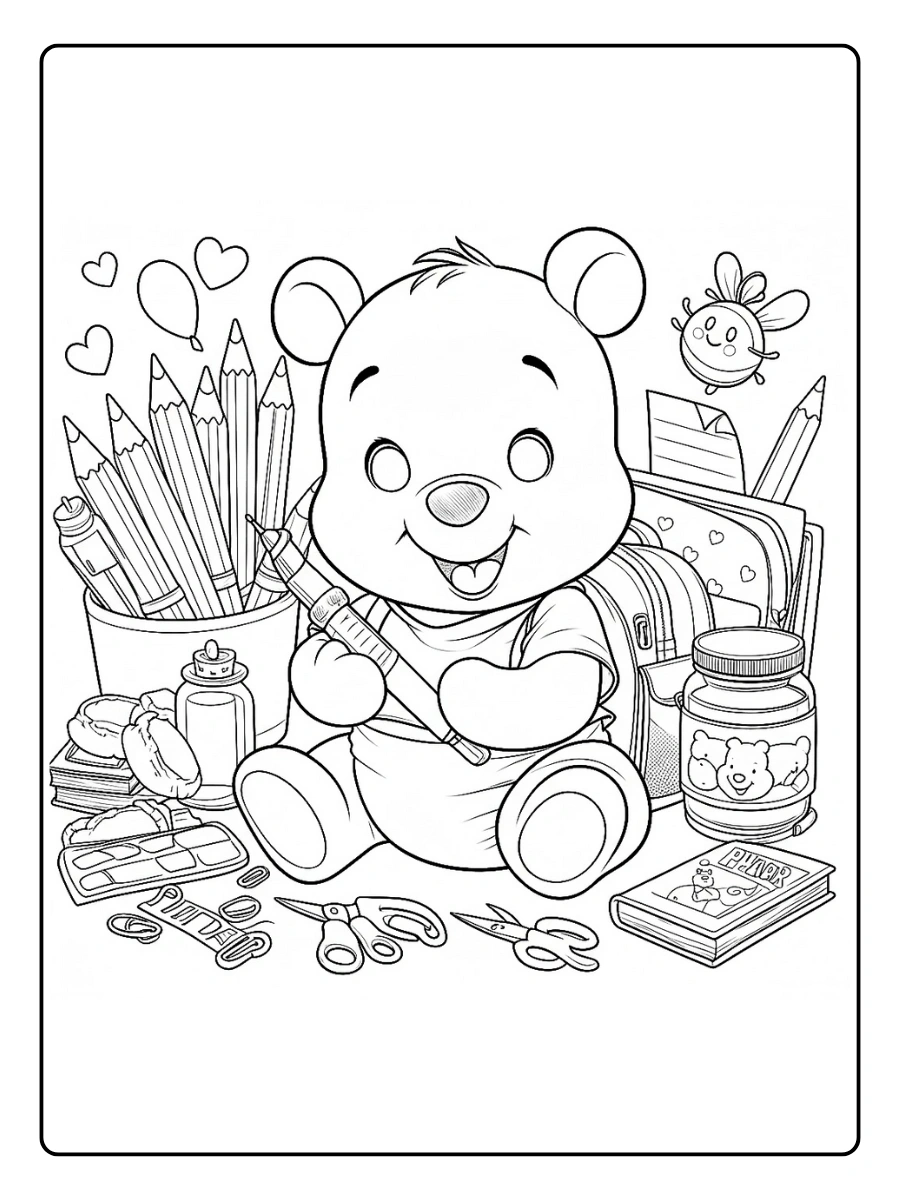 pooh coloring pages