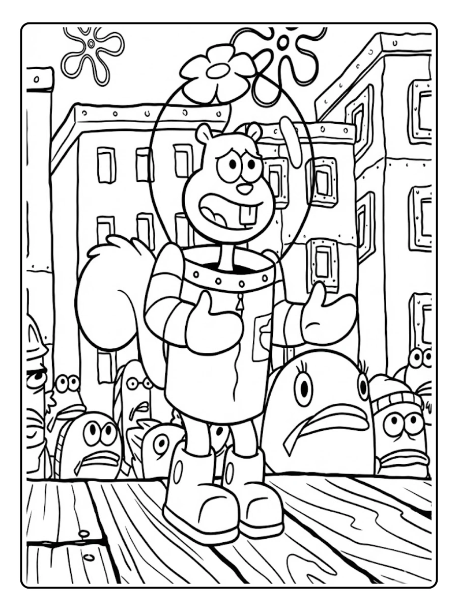 sandy cheeks coloring pages (11)