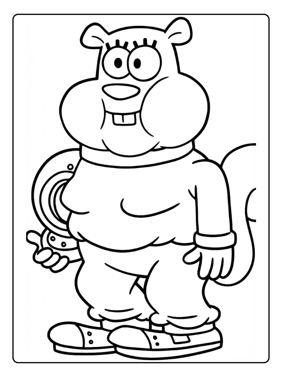 sandy cheeks coloring pages (14)
