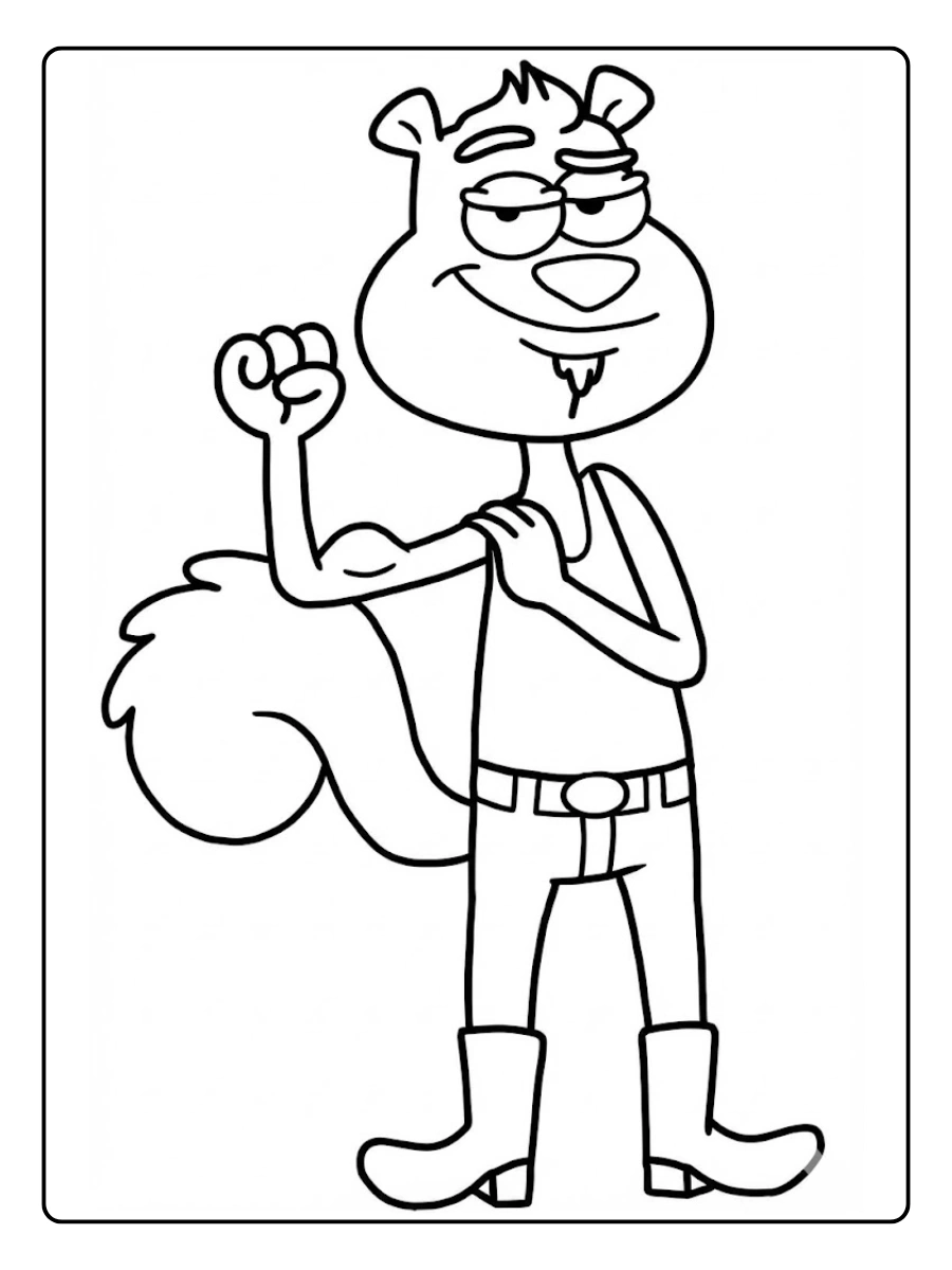 sandy cheeks coloring pages (15)