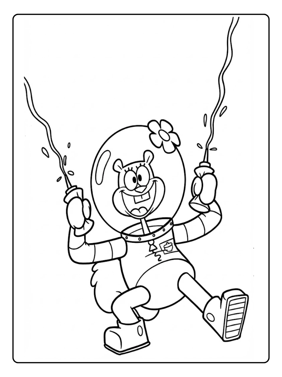 sandy cheeks coloring pages (3)