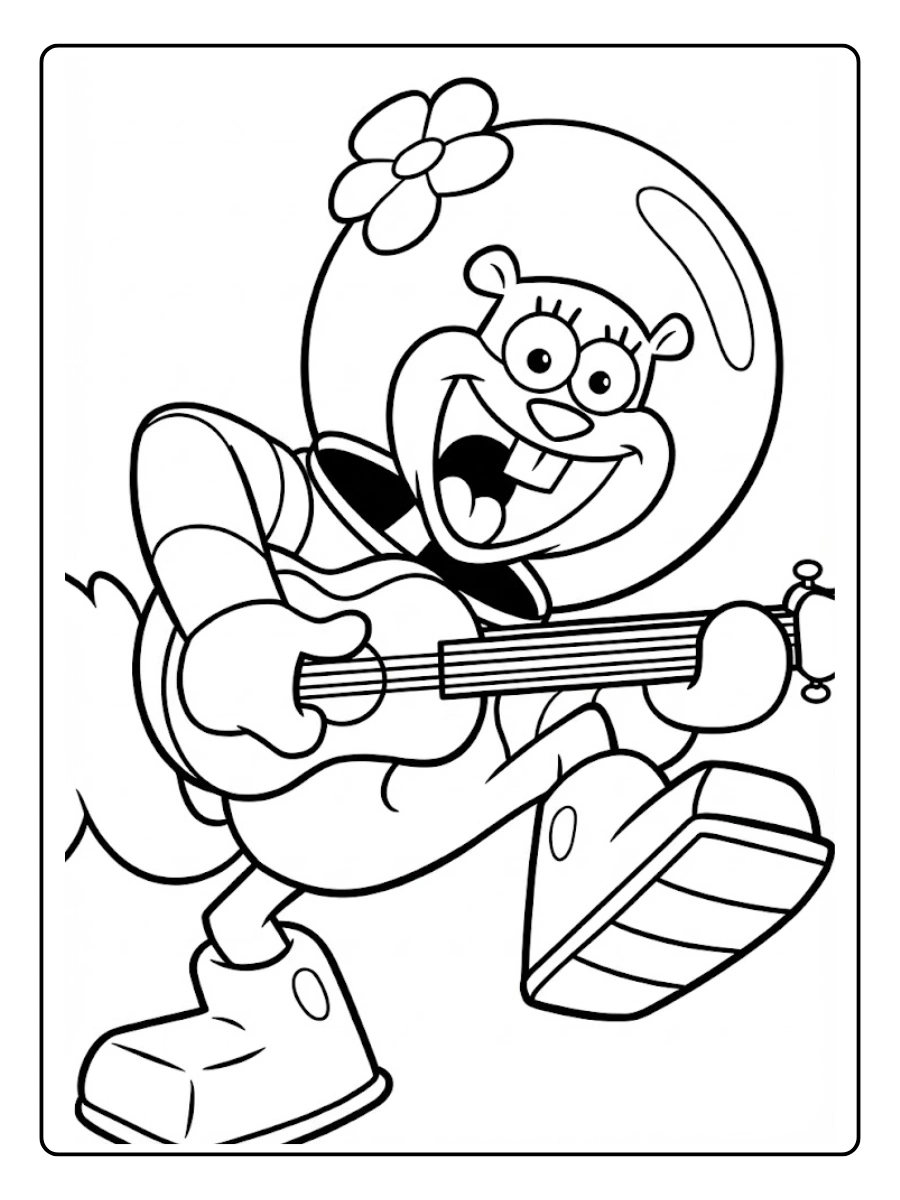 sandy cheeks coloring pages (5)